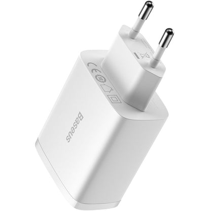 Baseus Chargeur réseau compact 3U, 17W, 2.1A, 3 x USB-A, blanc CCXJ020102