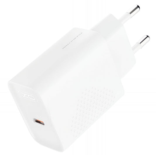 Chargeur Réseau USB-C XO Design L160, 20W, 3A, 1 x USB-C, Blanc