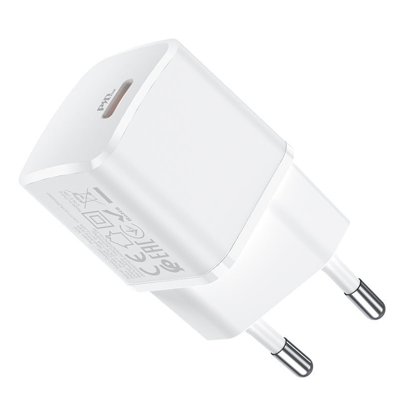 Chargeur réseau HOCO N10, 20W, 3A, 1 x USB-C, blanc