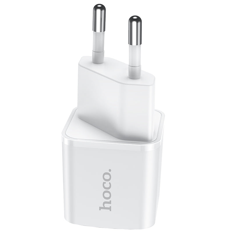 Chargeur réseau HOCO N10, 20W, 3A, 1 x USB-C, blanc