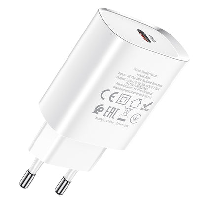 Netwerkoplader HOCO N14, 20W, 3A, 1 x USB-C, Wit