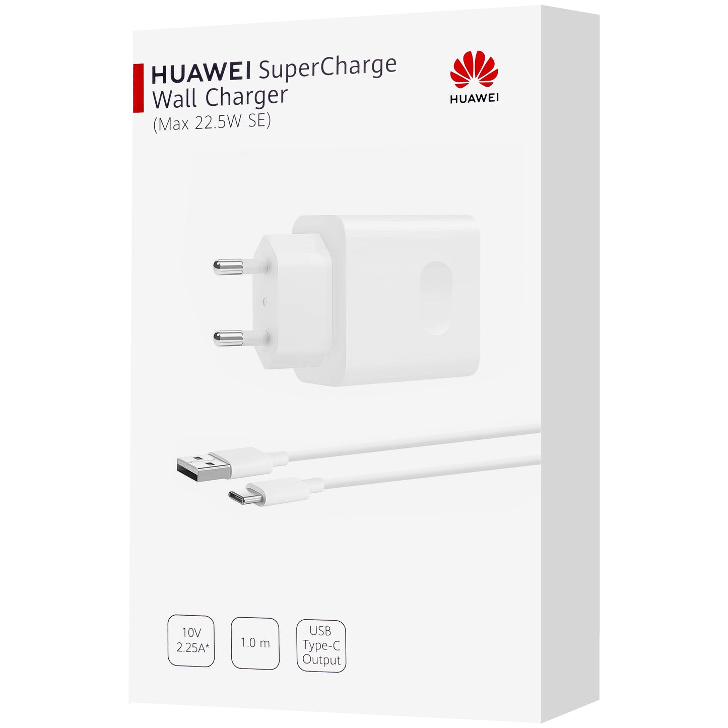 Huawei CP404B USB-C kabel netwerkoplader Huawei CP404B, 22.5W, 2.25A, 1 x USB-A, Wit 55033325