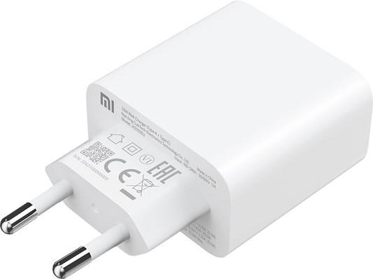 Xiaomi Netwerkoplader, 33W, 3A, 1 x USB-A - 1 x USB-C, Wit BHR4996996GL