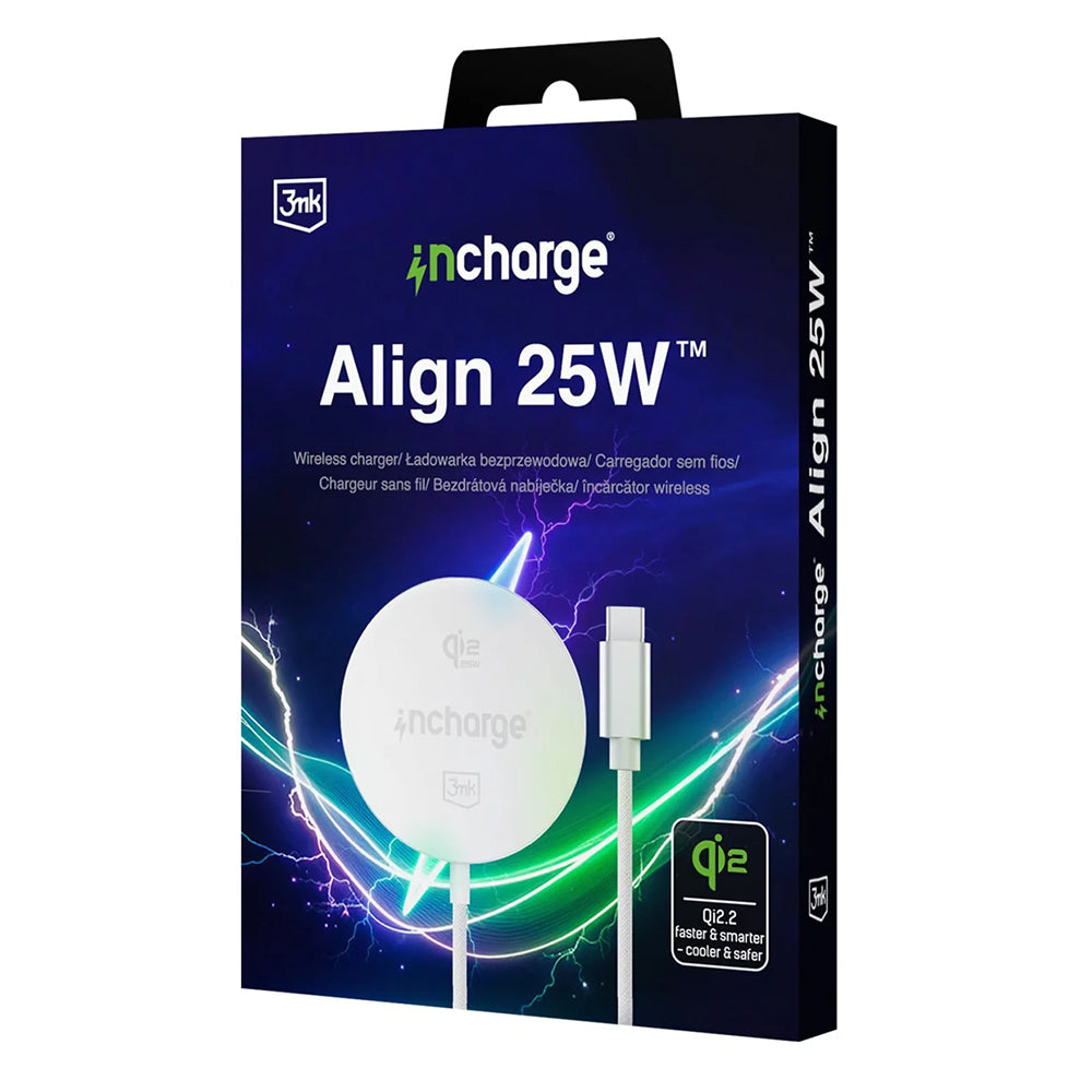 Draadloze Netlader 3MK Align, 25W, Wit