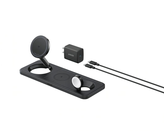 Anker MagGo 3in1 Wireless Netzladegerät, 15W, 1.67A, Schwarz B25M1311