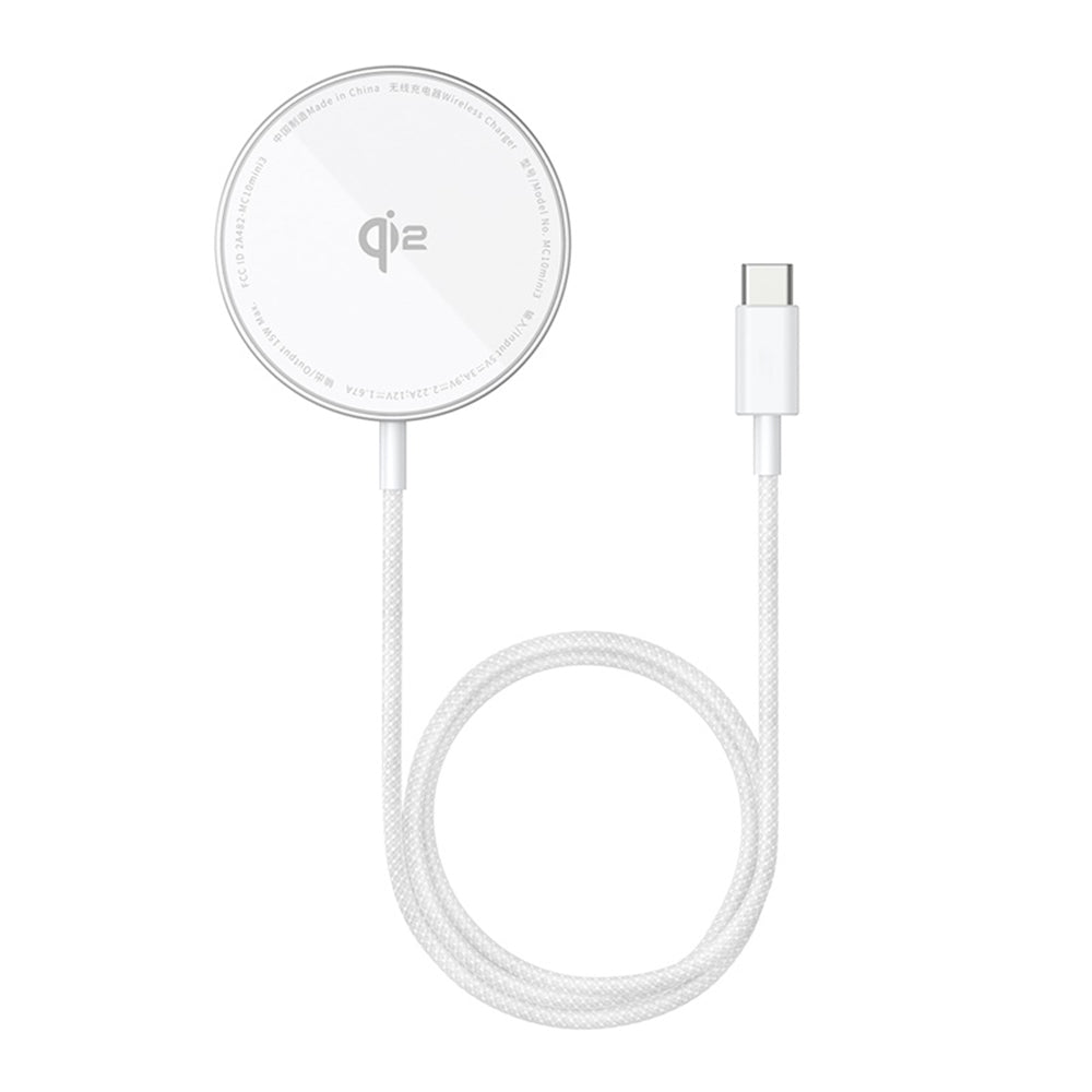 Draadloze Netwerkoplader Baseus Simple Mini4 Air, 15W, 1.67A, Zilver P10278200S11-00