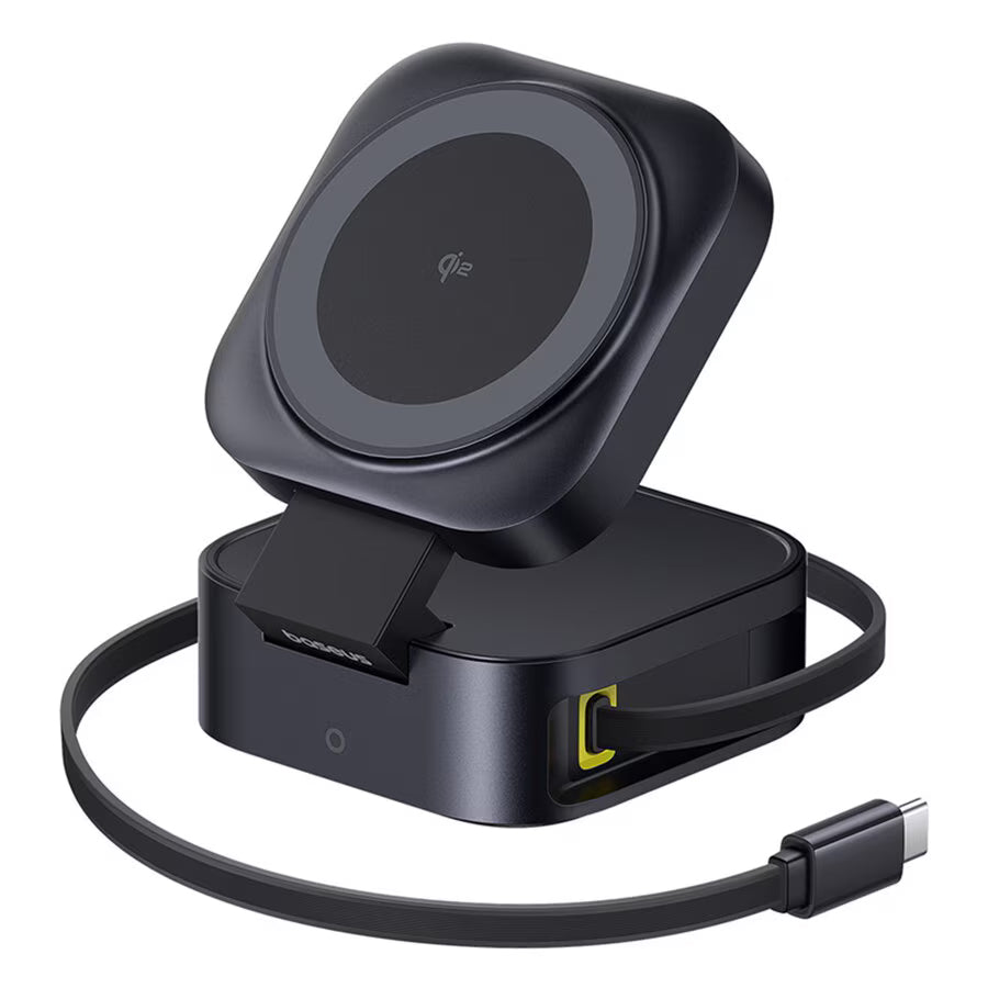 Draadloze Netwerkoplader Baseus PicoGo 2in1, 67W, 3A, 1 x USB-C, Zwart P10276800123-00
