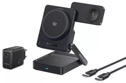 Chargeur Secteur Sans Fil Baseus PicoGo AF21 3en1, 35W, Noir E0205401