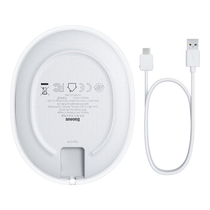 Baseus Jelly Wireless Network Charger, 15W, 1.67A, White WXGD-02