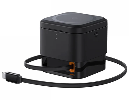 Baseus MagPro 3-in-1 kabelloses USB-C-Netzteil, 25 W, 1 x USB-C, Schwarz P10264100123-01