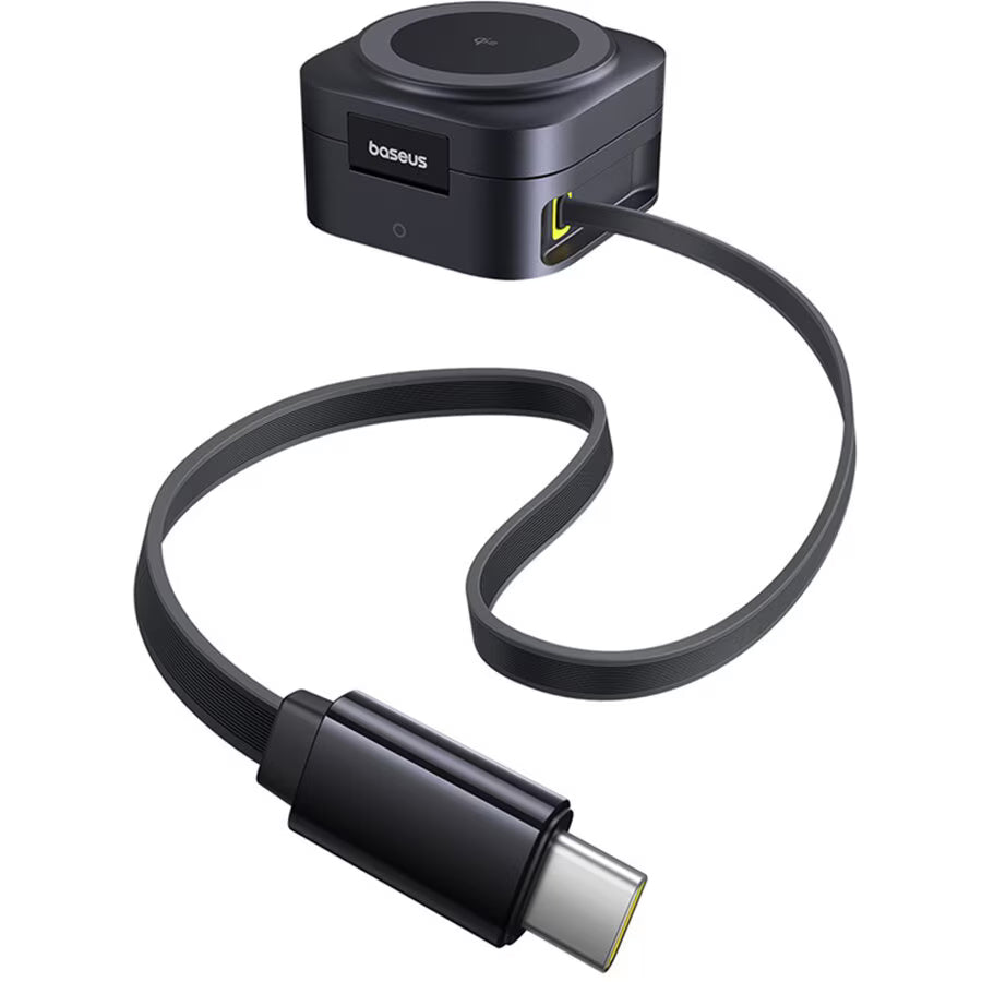 Draadloze Netwerkoplader Baseus PicoGo 2in1, 67W, 3A, 1 x USB-C, Zwart P10276800123-00