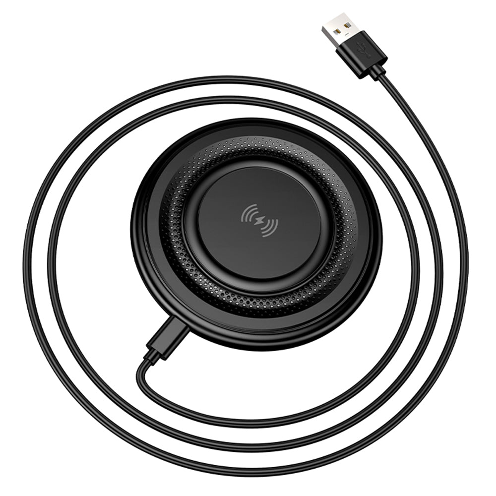 Drahtlos-Netzladegerät Borofone BQ40 Crown, 15W, 1.67A, Schwarz