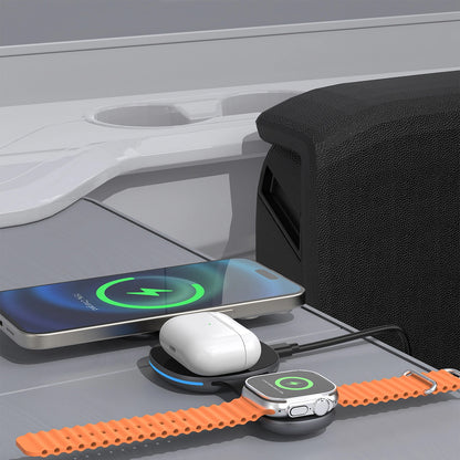 Dudao A11S 3in1 Wireless Netzladegerät, 15W, Schwarz
