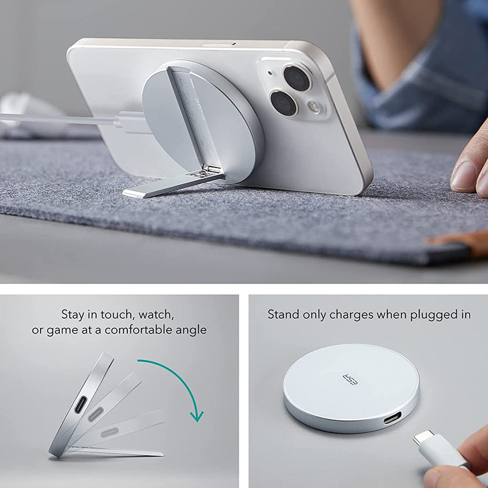 Wireless-Netzladegerät ESR HaloLock, 15W, 1.67A, Weiß