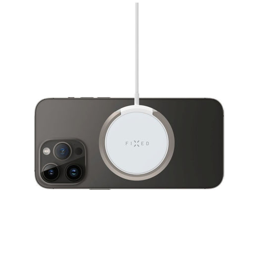 Chargeur Réseau Sans Fil Fixed Ring, 15W, 1.67A, Blanc