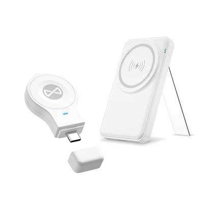 Forever MACS-100 5in1 Wireless Netzladegerät, 20W, 3A, 1 x USB-A, Weiß