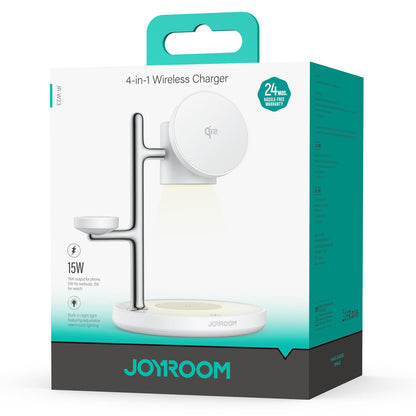 Joyroom JR-W23 3in1 Wireless-Netzladegerät, 15W, 1.67A, Weiß