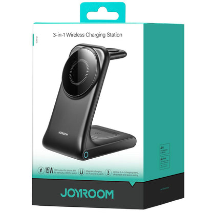 Draadloze Netwerkoplader Joyroom JR-W15 3in1, 15W, 1.67A, Zwart