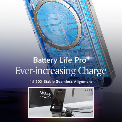 Chargeur Réseau Sans Fil Lisen W106 3en1, 15W, 1.67A, Gris YL0424120009