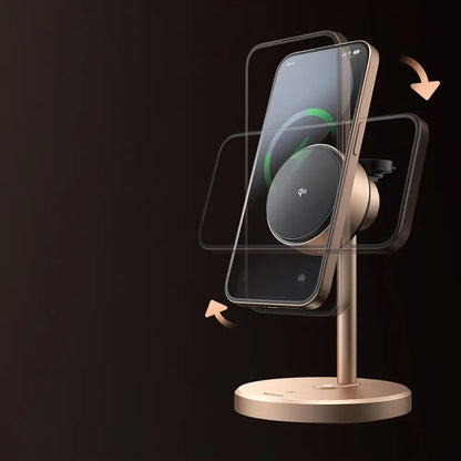 Chargeur Réseau Sans Fil McDodo CH-2463 Swan 3en1, 22.5W, 1.67A, Doré