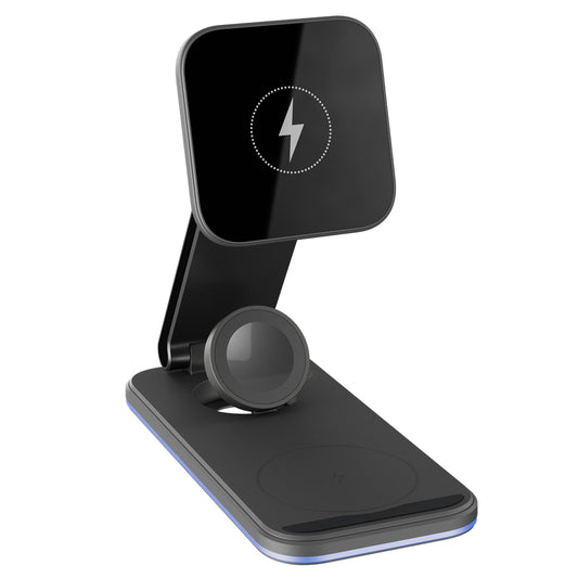 Chargeur Réseau Sans Fil Proove Energy Fold 3en1, 15W, 1.67A, Noir WSEF15010001