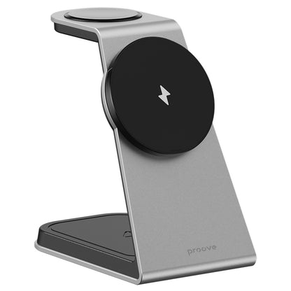 Chargeur Réseau Sans Fil Proove Omni Power 3en1, 15W, 1.67A, Gris WSOP15020003