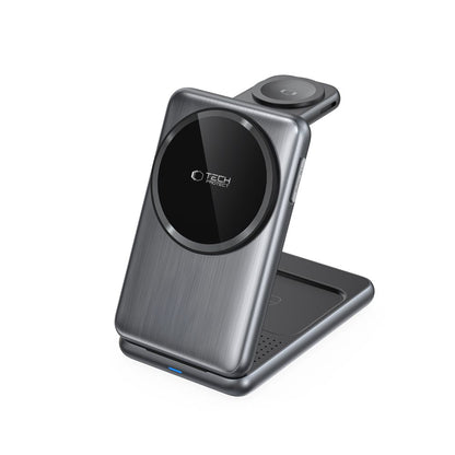 Drahtloses Netzladegerät Tech-Protect A42 3in1, 15W, 1.67A, Grau