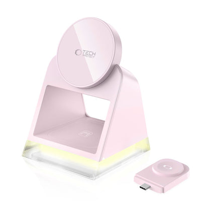 Tech-Protect A43 3in1 Wireless Network Charger, 15W, 1.67A, Pink