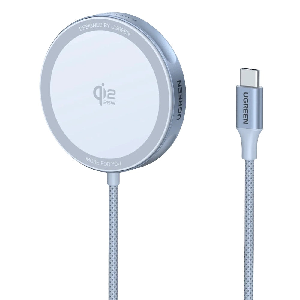 Chargeur Réseau Sans Fil UGREEN MagFlow, 25W, Bleu
