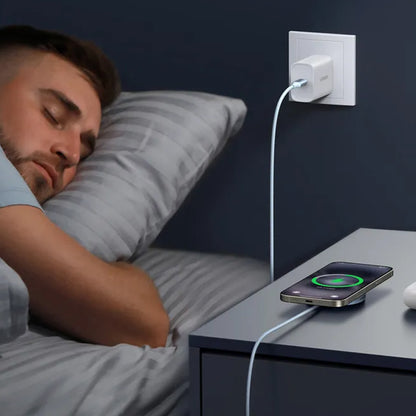 Chargeur Réseau Sans Fil UGREEN MagFlow, 25W, Bleu