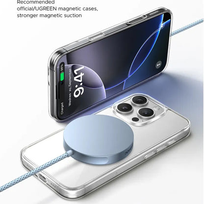 Chargeur Réseau Sans Fil UGREEN MagFlow, 25W, Bleu