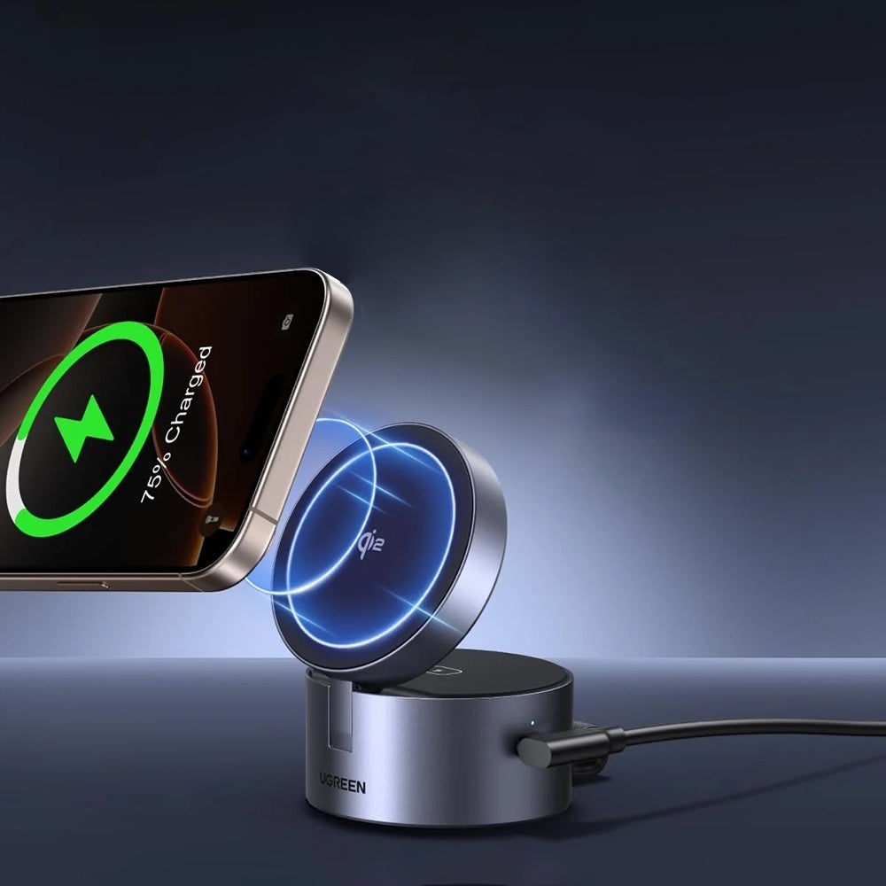 UGREEN W712 (65148) 3in1 Wireless Netzladegerät, 25W, 1.67A, Grau