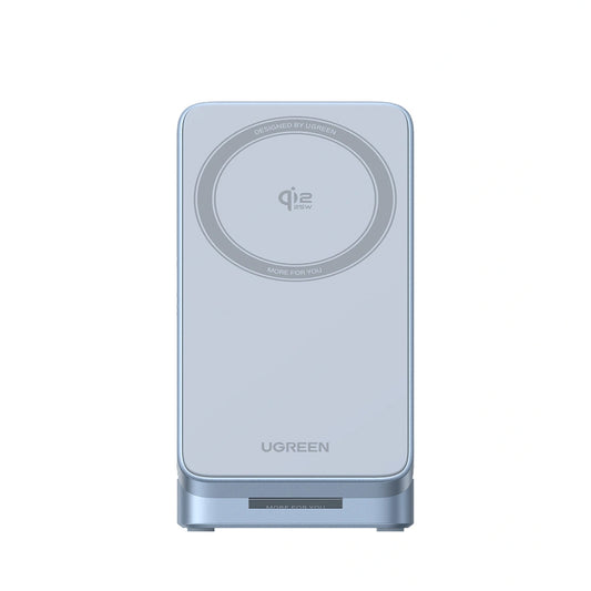 Chargeur Secteur Sans Fil UGREEN W757 (65901) 3en1, 25W, Bleu