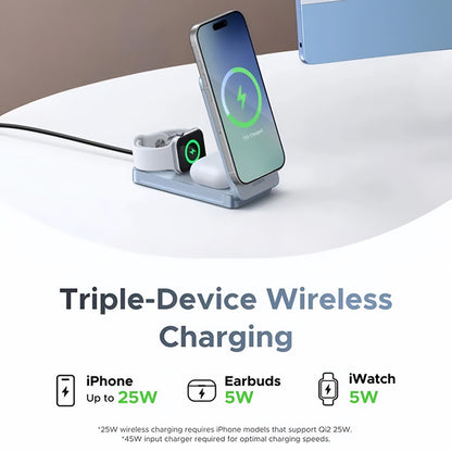 Wireless-Netzteil UGREEN W757 (65901) 3in1, 25W, Blau