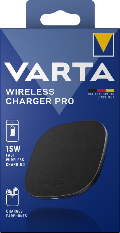 Varta Pro draadloze netwerkoplader, 15W, 1,67A, zwart