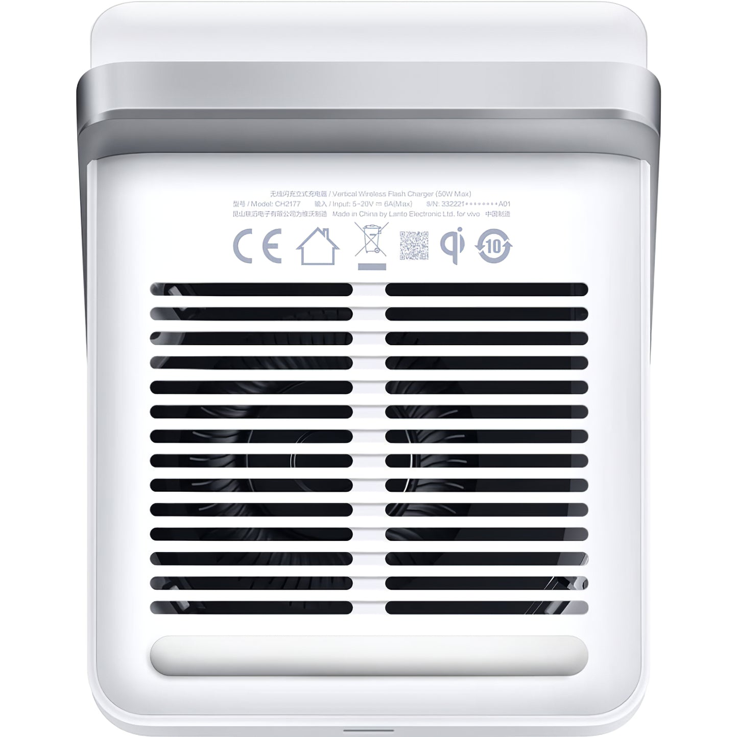 Draadloze Netwerkoplader vivo, 50W, 6A, Wit, Opnieuw verzegeld 6000333