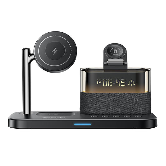 Drahtloses Netzladegerät Yesido DS37 Display 3in1, 25W, 1.67A, Schwarz
