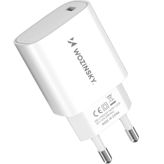 Chargeur Secteur WZK WGWCCW, 20W, 3A, 1 x USB-C, Blanc