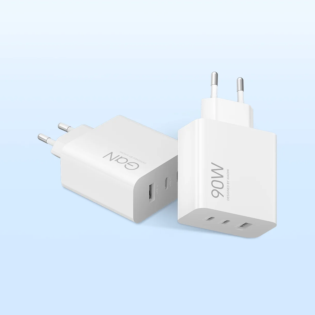 Xiaomi Netwerkoplader, 90W, 6.1A, 1 x USB-A - 2 x USB-C, Wit BHR087MEU