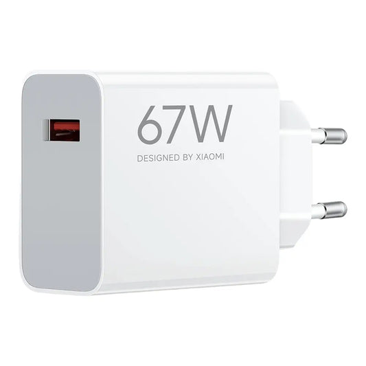 Chargeur Réseau Xiaomi, 67W, 6.2A, 1 x USB-A, Blanc BHR07SKEU
