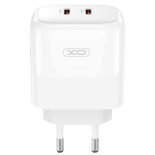 Netwerkoplader XO Design L140, 35W, 3A, 2 x USB-C, Wit 