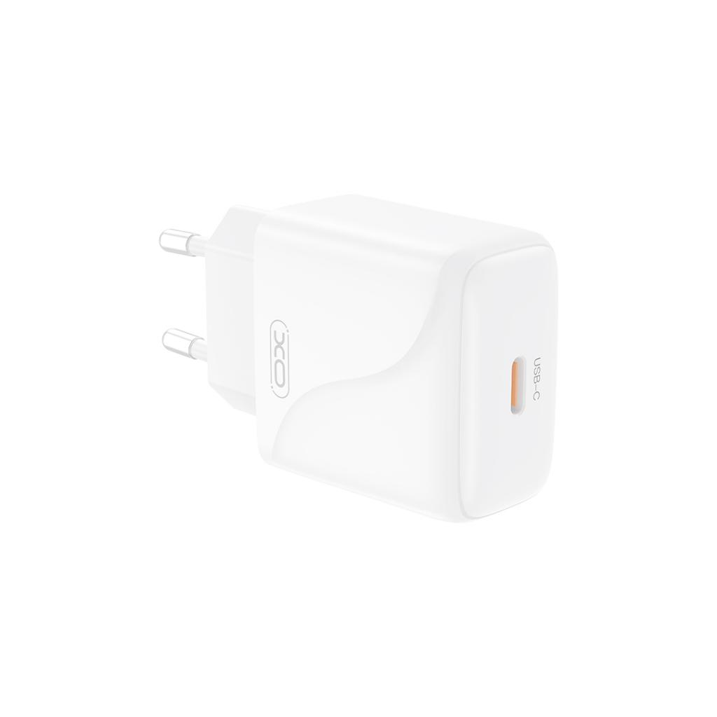 XO Design L141 Network Charger, 20W, 3A, 1 x USB-C, White