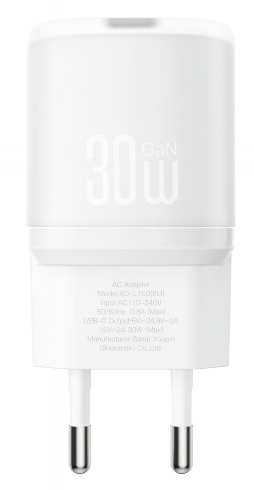 XO Design L150 Network Charger, 30W, 3A, 1 x USB-C, White