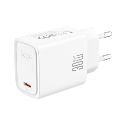 Chargeur secteur XO Design CE53, 30 W, 3 A, 1 x USB-C, blanc