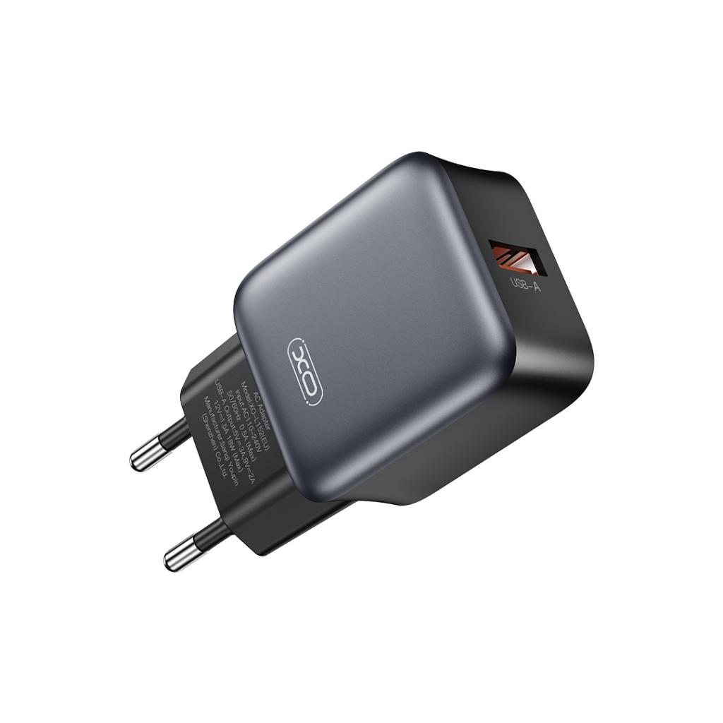 Netwerkoplader XO Design L152, 18W, 3A, 1 x USB-A, Zwart