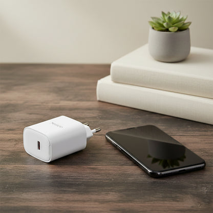 Chargeur réseau Yesido YC01E, 20W, 3A, 1 x USB-C, Blanc