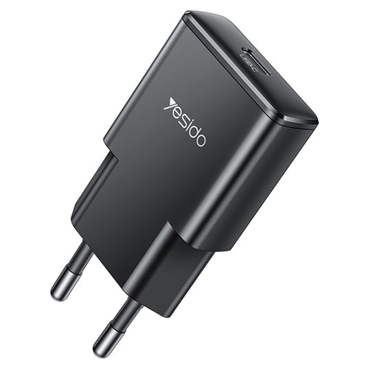 Chargeur Réseau Yesido YC74, 30W, 3A, 1 x USB-C, Noir