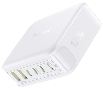 Baseus EnerFill FH21 Oplaadstation, 120W, 2 x USB-A - 4 x USB-C, Wit E0120T01