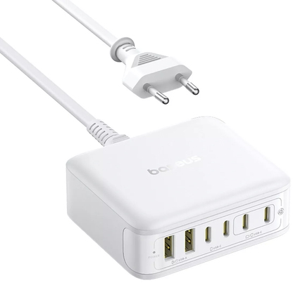 Baseus EnerFill FH21 Oplaadstation, 120W, 2 x USB-A - 4 x USB-C, Wit E0120T01