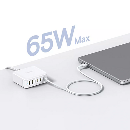 Baseus EnerFill FH21 Oplaadstation, 120W, 2 x USB-A - 4 x USB-C, Wit E0120T01